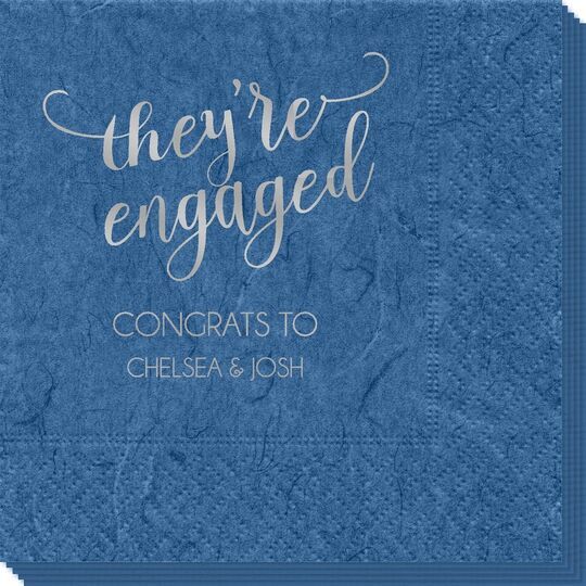 They're Engaged Bali Napkins